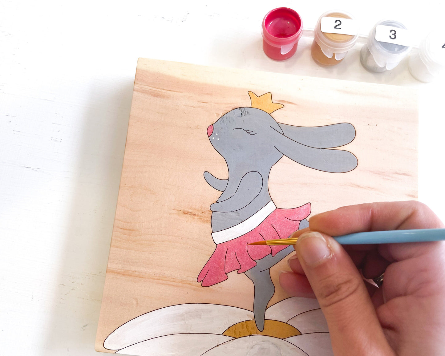 Paint by Number Kit - Dancing Bunny Wood Wall Art Kit