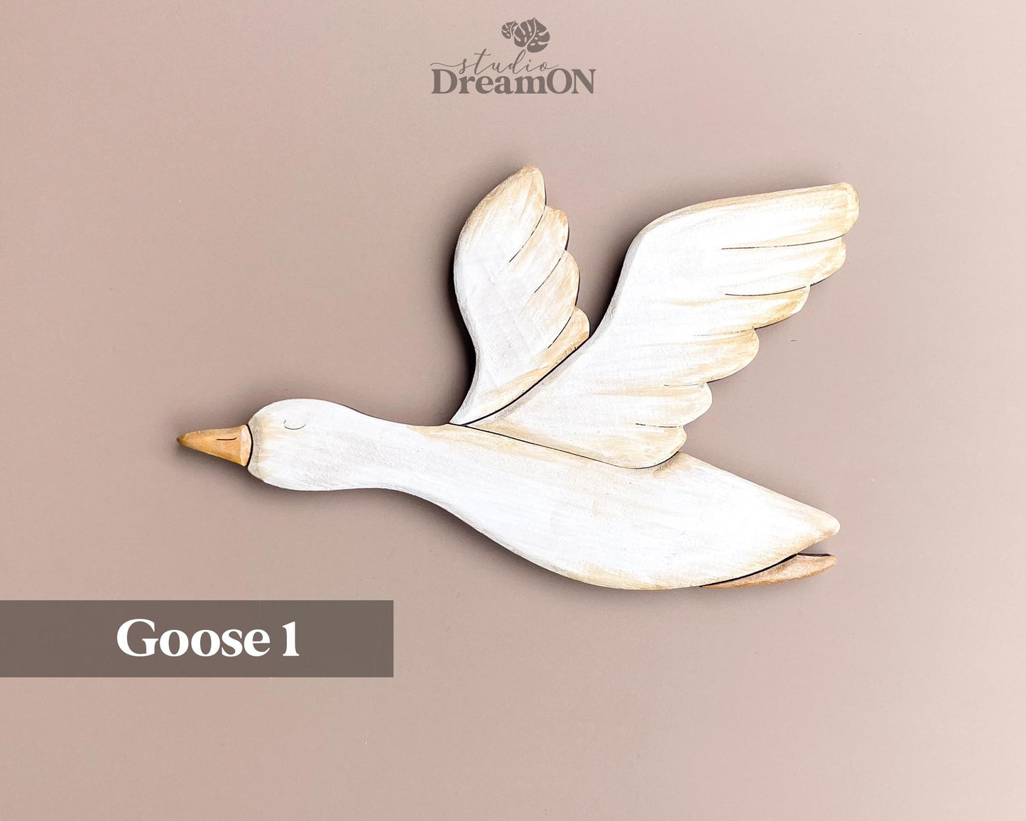 Flying Geese Wood Wall Art Decor - Farmhouse Decor for Wall - Mothers Day Gift - White Duck Girl Room Decor