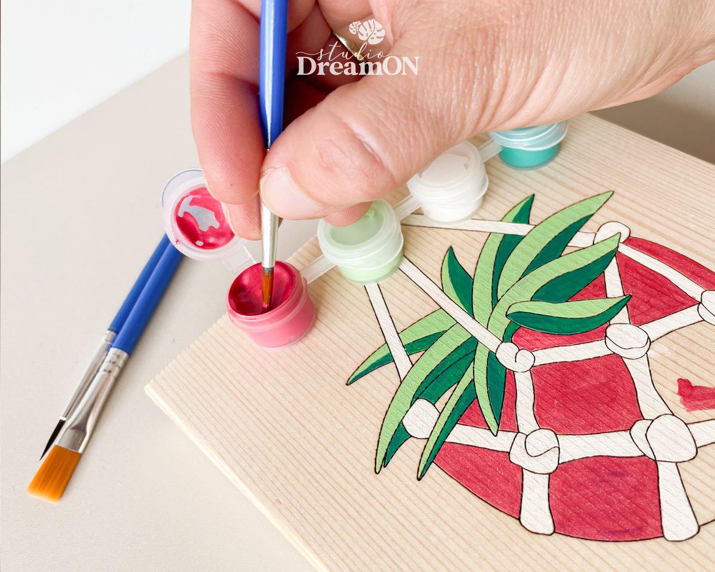 Easy Paint by Number DIY Kit for Adults - Sustainable Art Gift for Mom