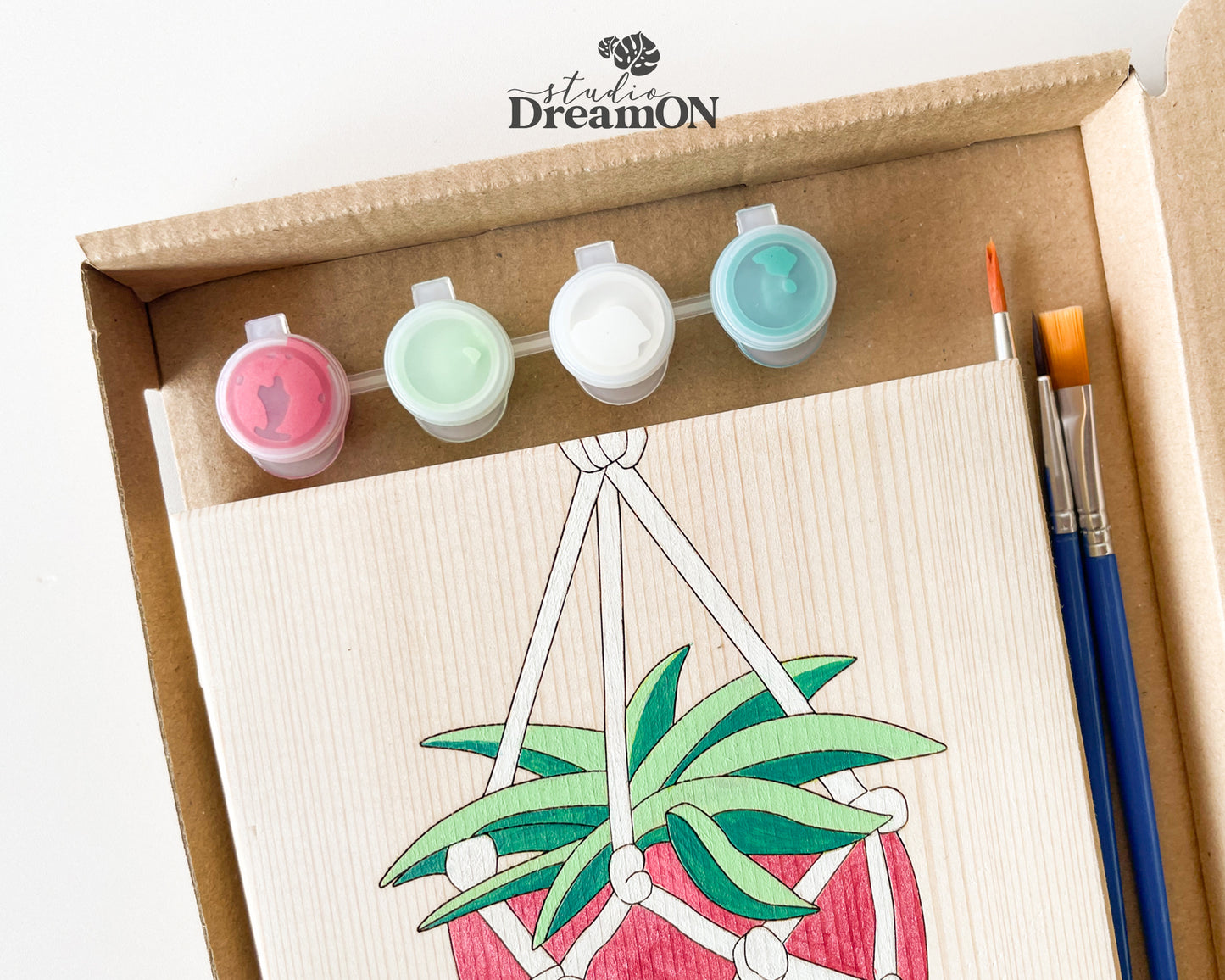 Easy Paint by Number DIY Kit for Adults - Sustainable Art Gift for Mom