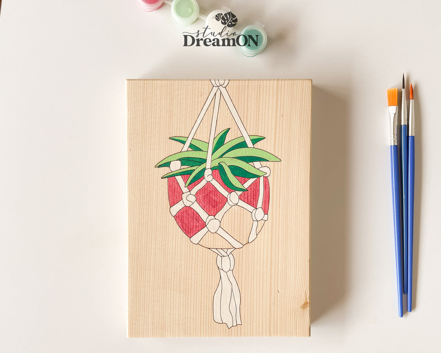 Easy Paint by Number DIY Kit for Adults - Sustainable Art Gift for Mom
