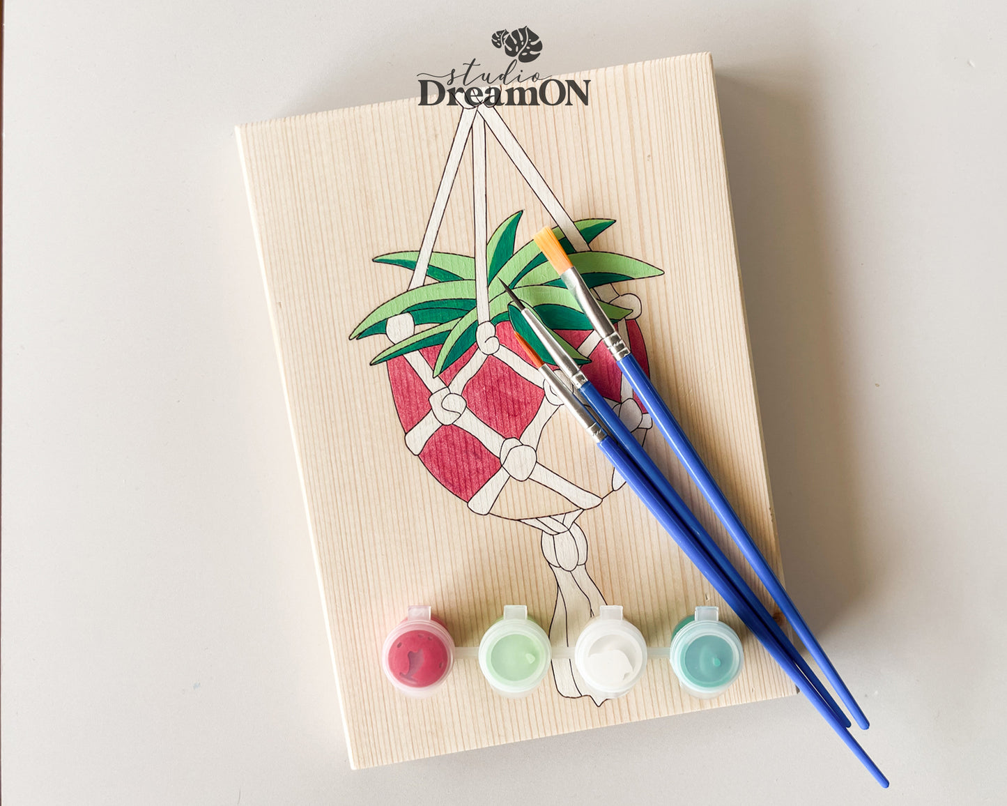 Easy Paint by Number DIY Kit for Adults - Sustainable Art Gift for Mom
