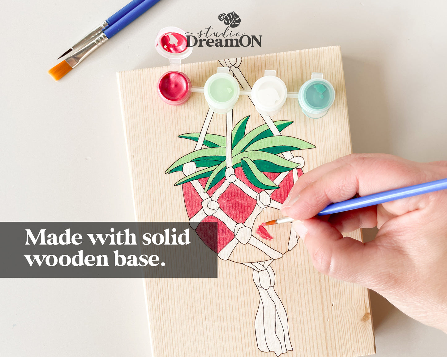 Easy Paint by Number DIY Kit for Adults - Sustainable Art Gift for Mom