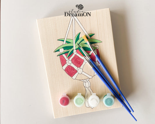 Easy Paint by Number DIY Kit for Adults - Sustainable Art Gift for Mom