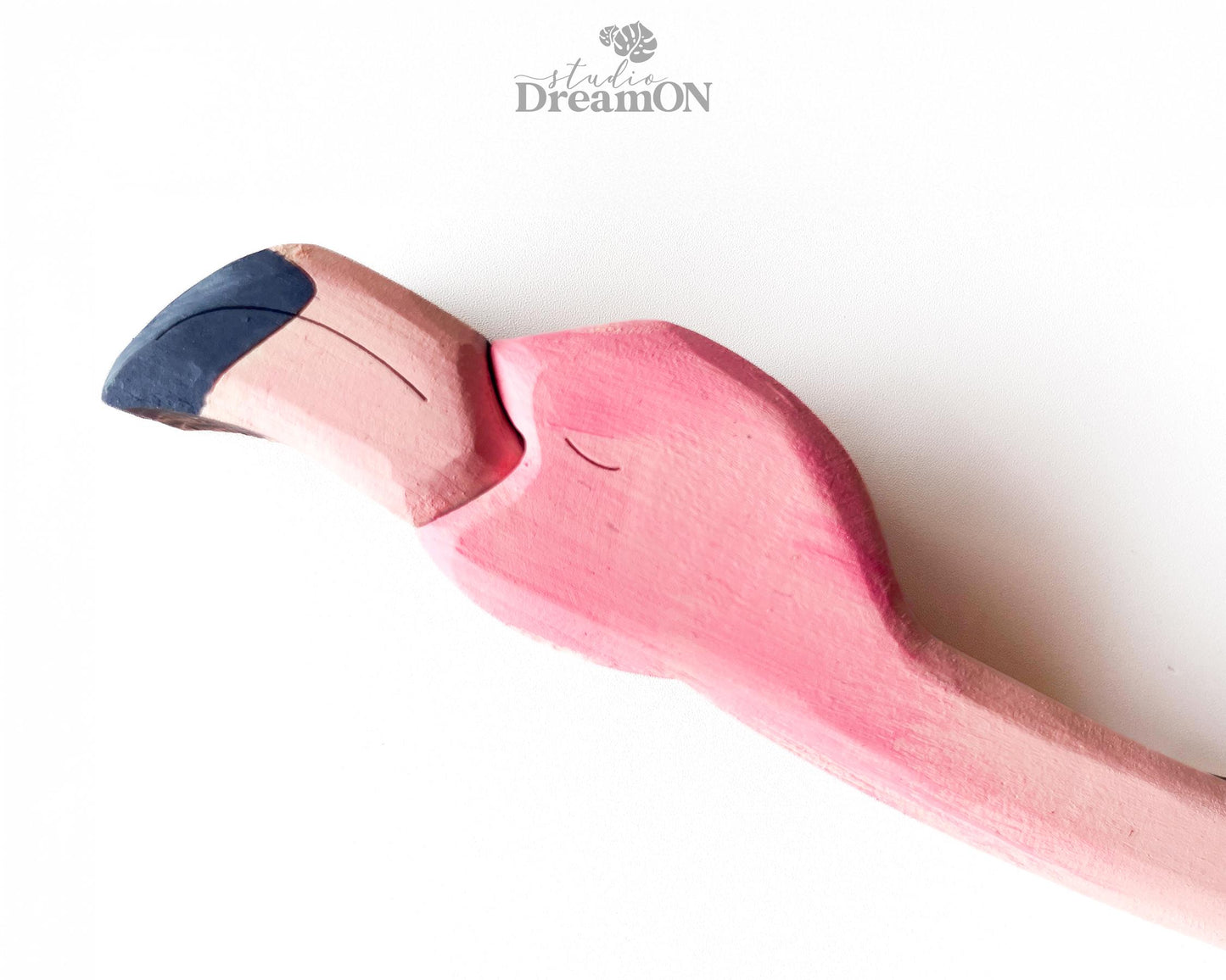 Flying Flamingo Wooden Wall Art Decor - Tropical Hanging Art - Vacation Beach House Home Decoration